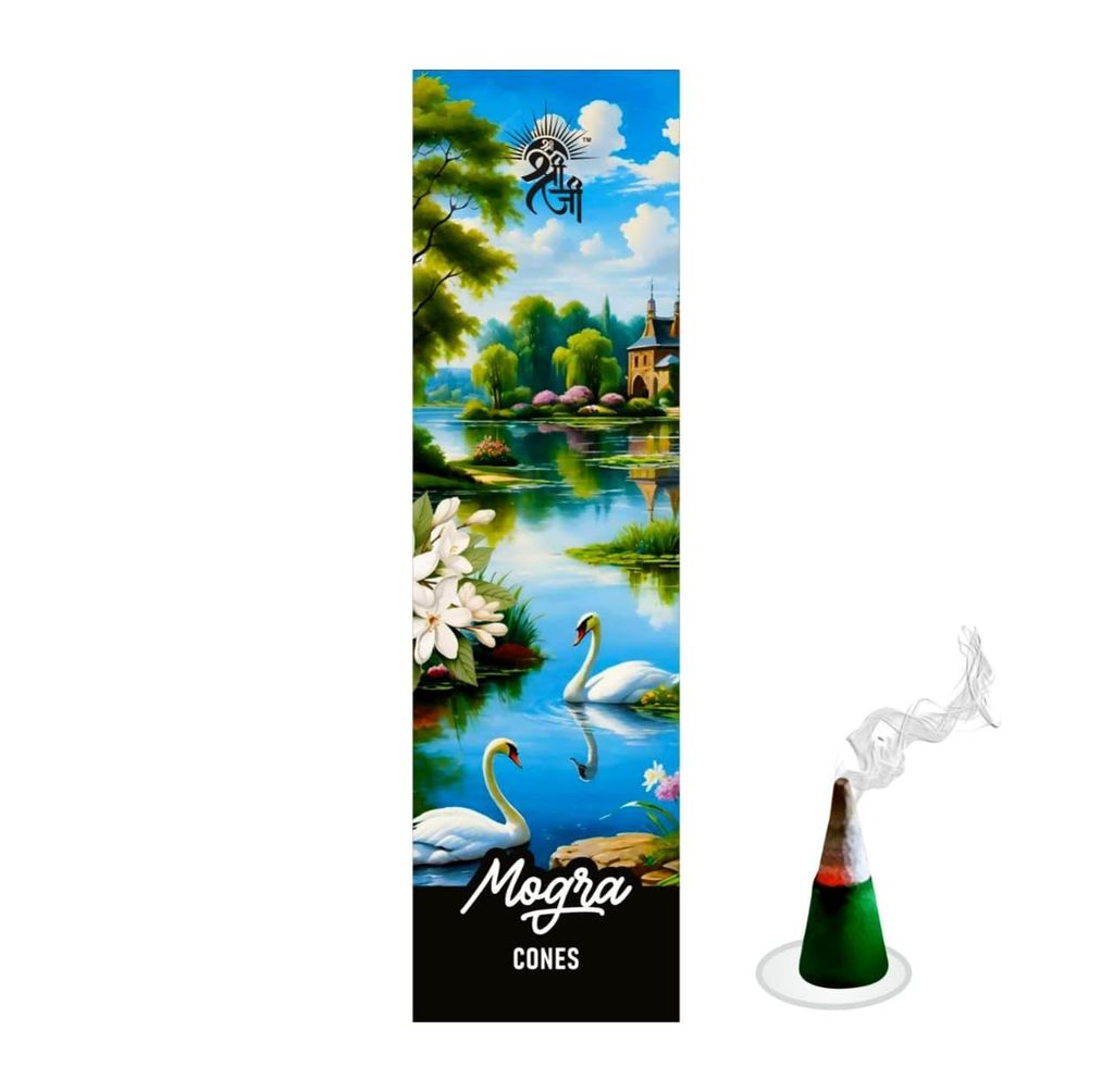 Shri Shriji Flam Aromatic Peace Mogra Incense Cones Combo � Premium Floral Scented Dhoop Cones for Pooja, Meditation, Aromatherapy & Home Fragrance view 2