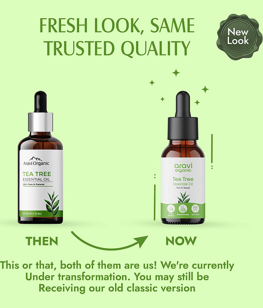 Aravi Organic Tea Tree Aromatherapy Essential Oil Aromatic With Dropper 15 mL ( Pack of 1 ) view 2