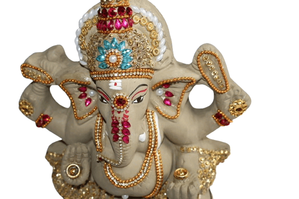 Exquisite Ganesha Statue - Divine Idol for Home Decor & maharastra caly vinayakudu statue view 2