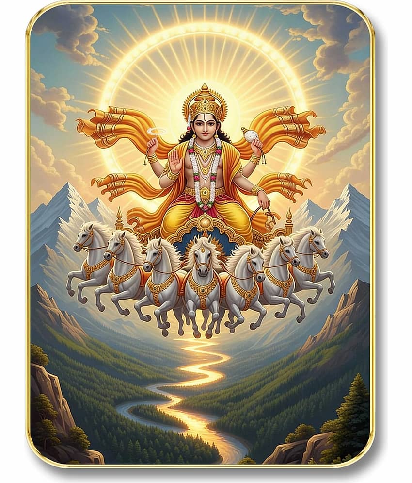 Livin'luxe Surya Dev MDF Wall Art with Table Top Stand & Wall Hanging Hole