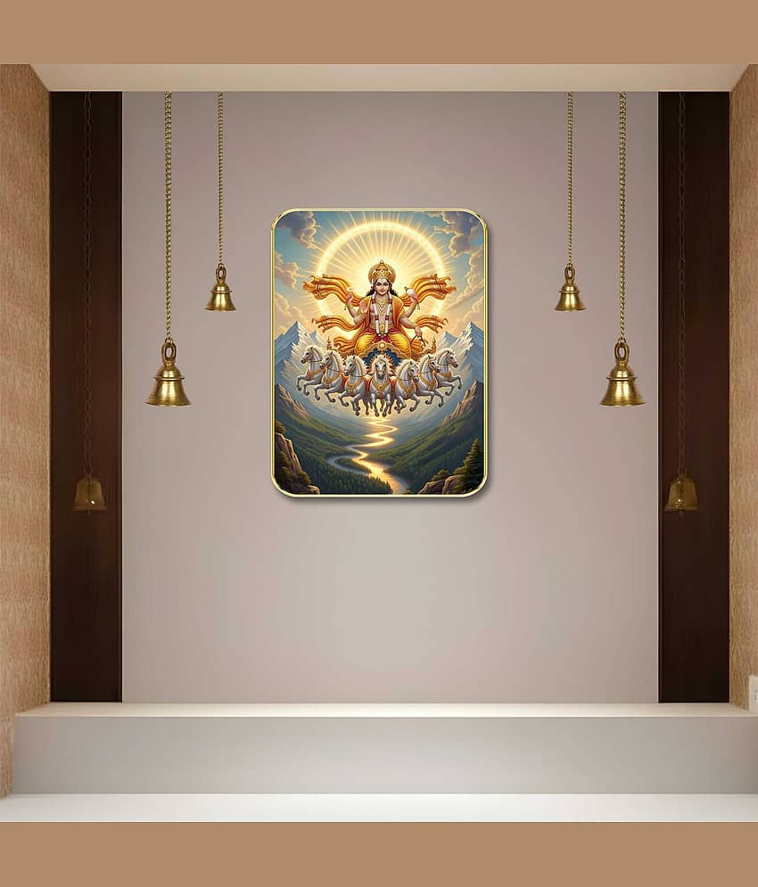 Livin'luxe Surya Dev MDF Wall Art with Table Top Stand & Wall Hanging Hole view 2