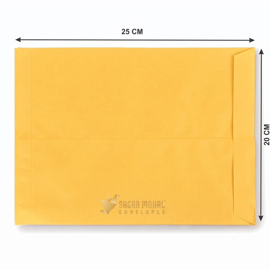 Sagar Mahal Yellow Laminated Envelope - 10x8 Inches view 2