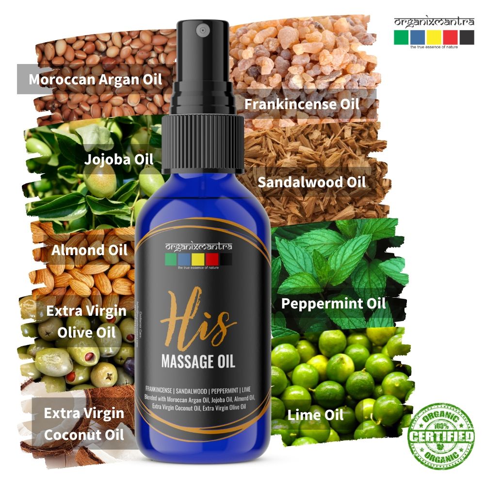 Organix Mantra His & Her Massage Oil | Men & Women | 50ML x 2 view 2