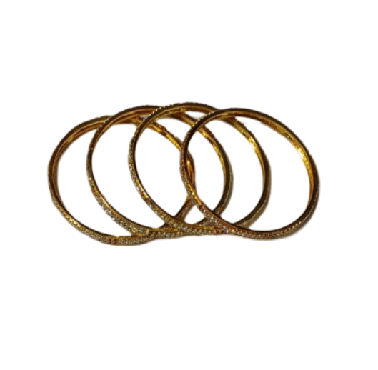 Gold Plated Bangles Set of 4 Jewelry for Women and Girls view 2