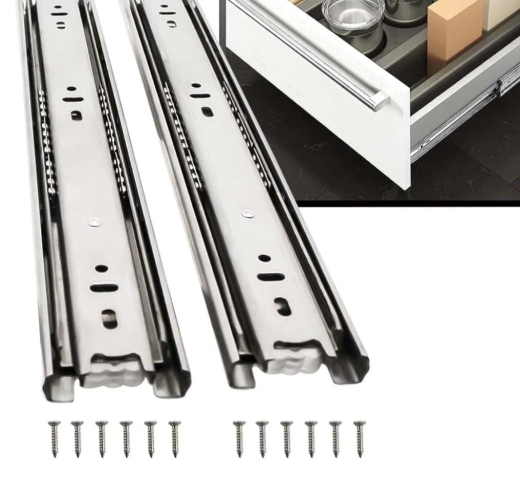 Adison Telescopic Drawer Channel Pack Of 2 Pcs Stainless Steel And Heavy 18 Inch view 2