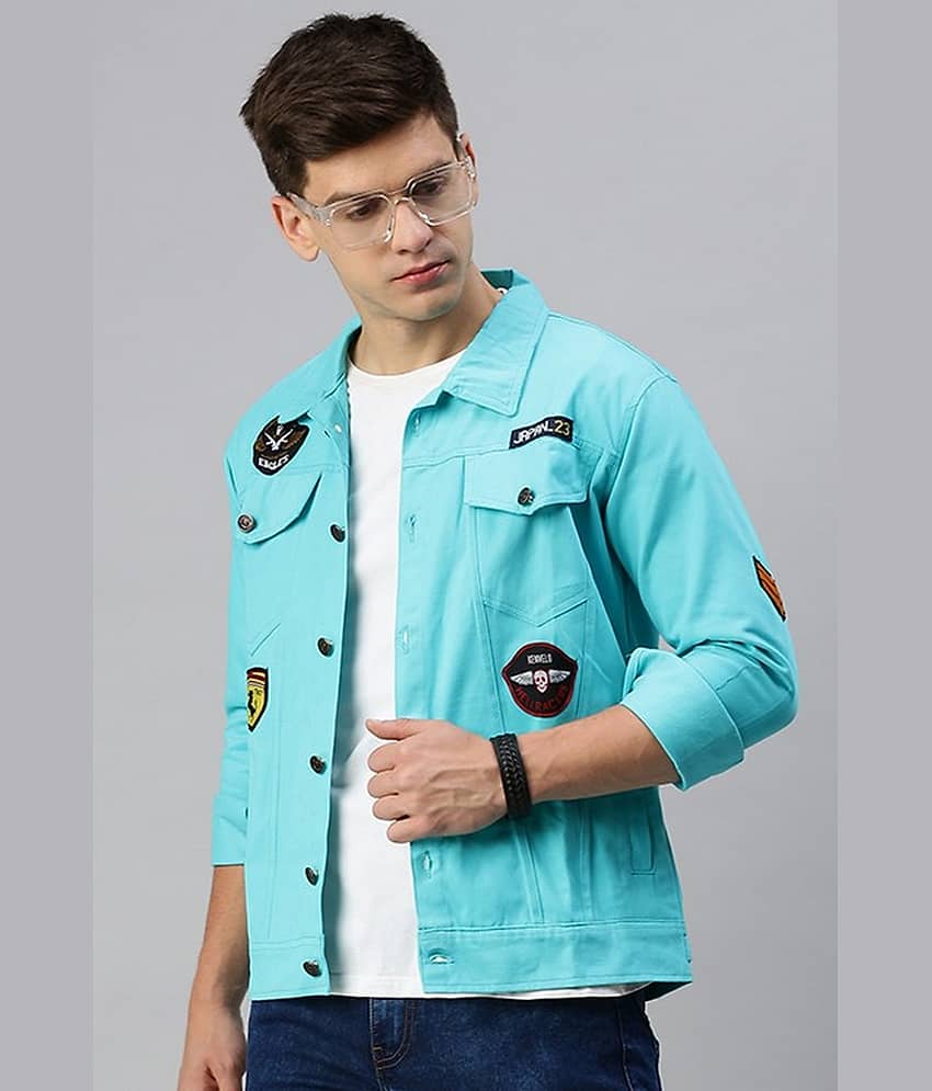 VOXATI Denim Men's Denim Jacket - Green ( Pack of 1 ) view 2