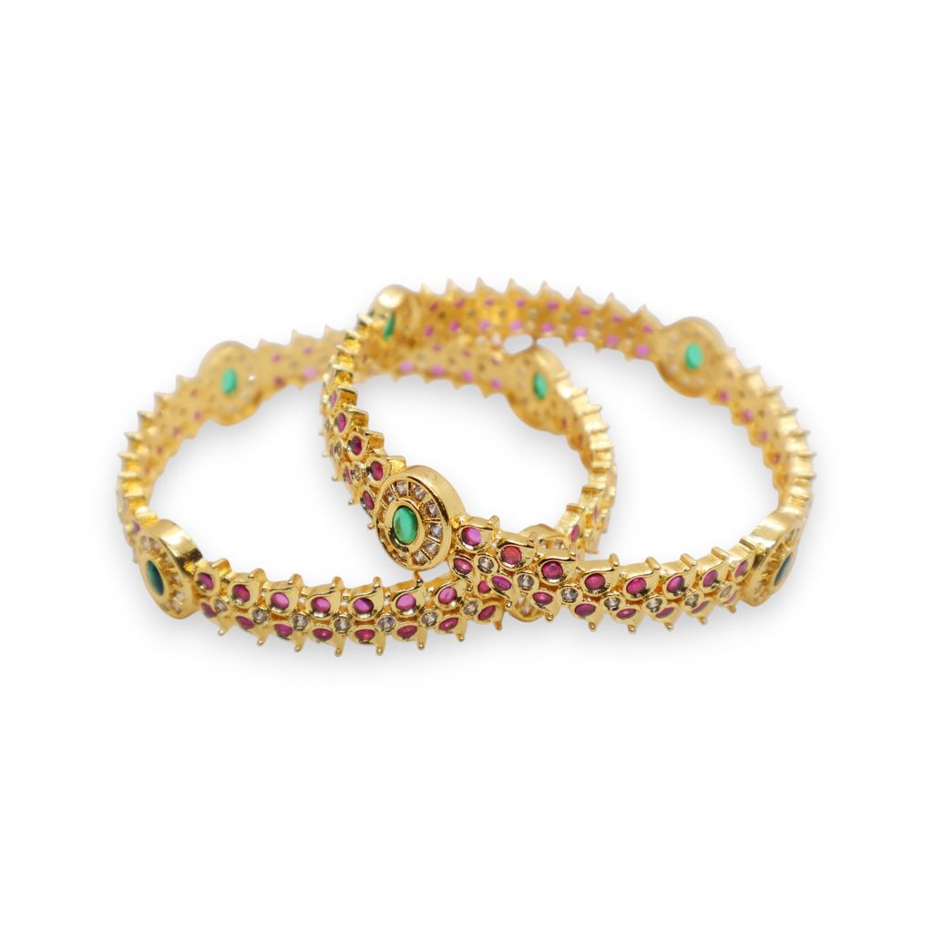 exquisitely designed gold-plated bangles-2 view 2