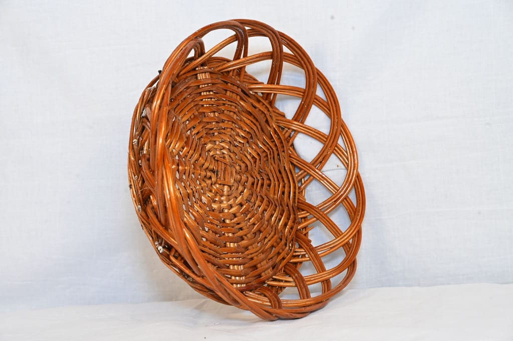 Handmade Wicker Rattan Basket view 2