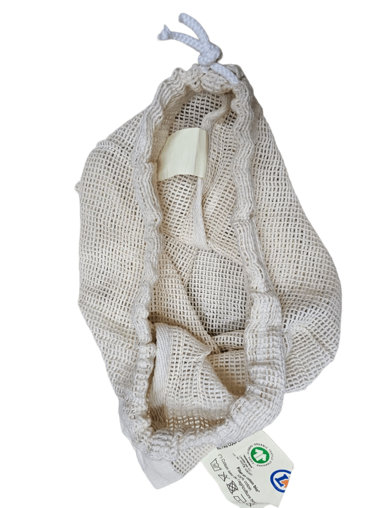 Organic Cotton Reusable Vegetable Bags Sakwabag 3-piece set Nandyal view 2