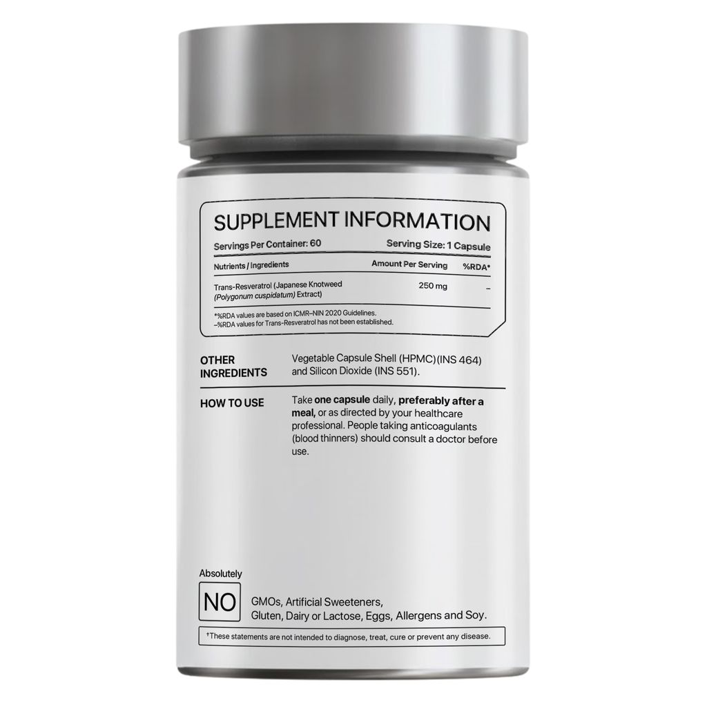Trans Resveratrol | Japanese Knotweed Extract |250mg view 2
