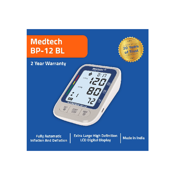 Medtech BP 12 Novacheck BP Monitor with Backlight 1 Nos view 2