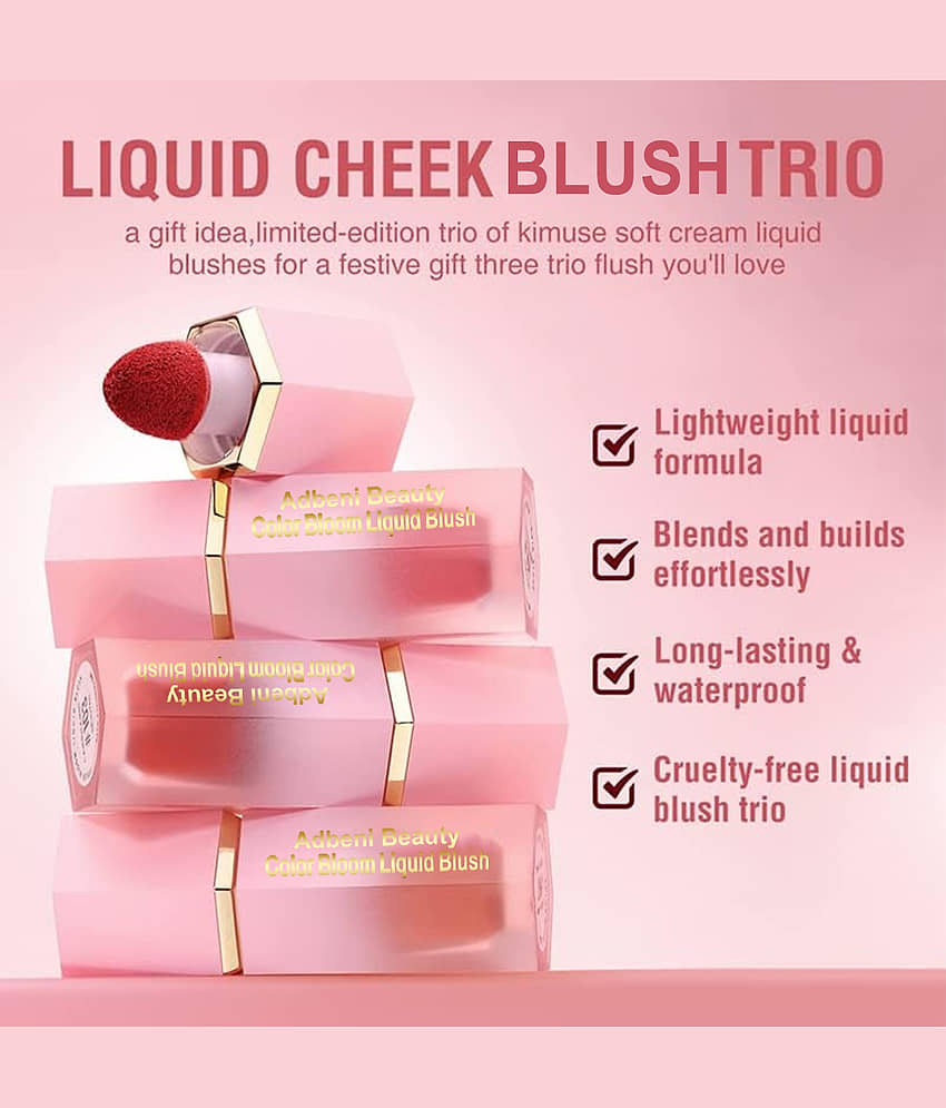Adbeni Liquid Blush Shade-01 Rose Pink 7gm g view 2