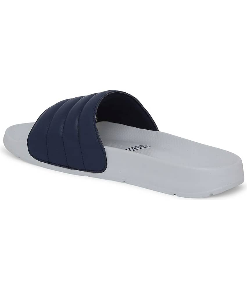 CHUPPS - Navy Blue Men's Slide Flip Flop view 2