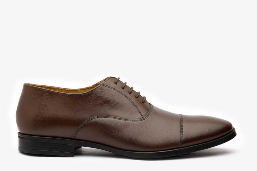 HILL BIRD Larc Brown Lace-up Oxford Leather Shoes for Men view 2