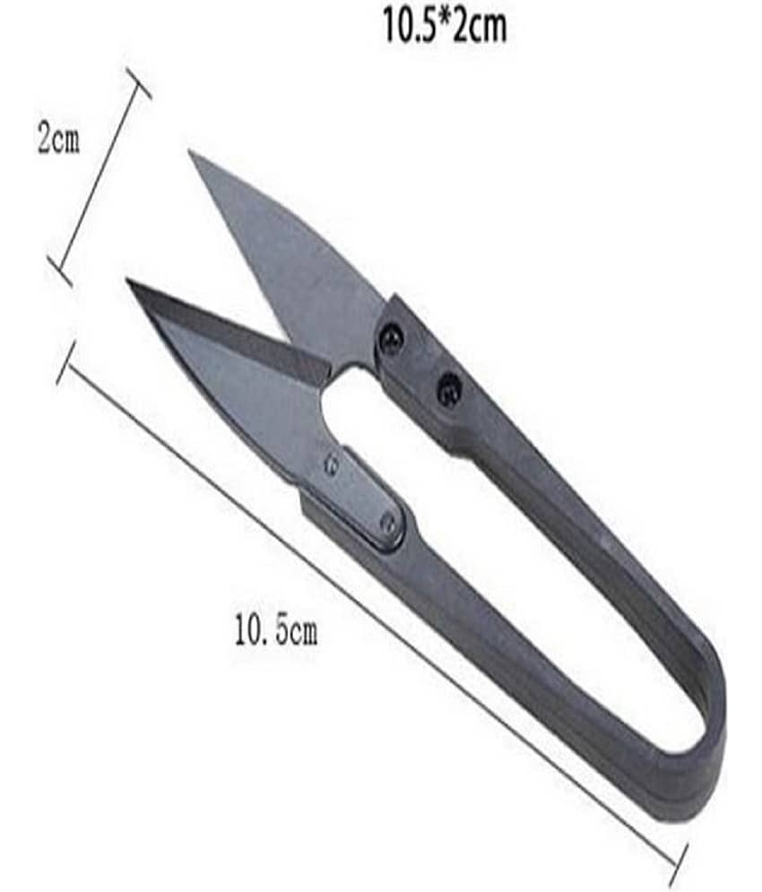 mini Sewing Scissors for Fabric Cutting Lightweight Yarn Thread Cutter Cross Stitch Thread Snips U Shaped Trimming Embroidery Scissors for Fabric DIY Project Household Supplies pack of 1 view 2