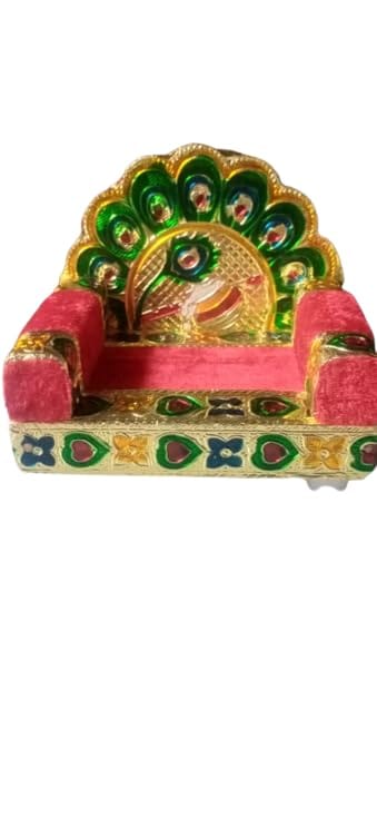 Wooden Laddu Gopal Singhasan Collection for Your Pooja Mandir Size 0-3. view 2