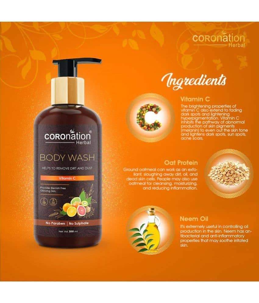coronation herbal Vitamin C Body Wash 600 mL Pack of 2 view 2