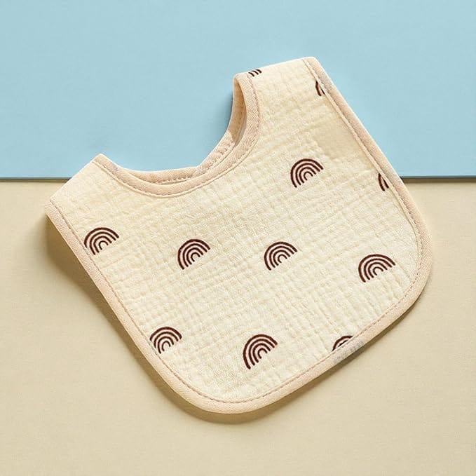 Soft Cotton Baby Feeding Bib – Absorbent & Comfortable (0 - 2Months) view 2