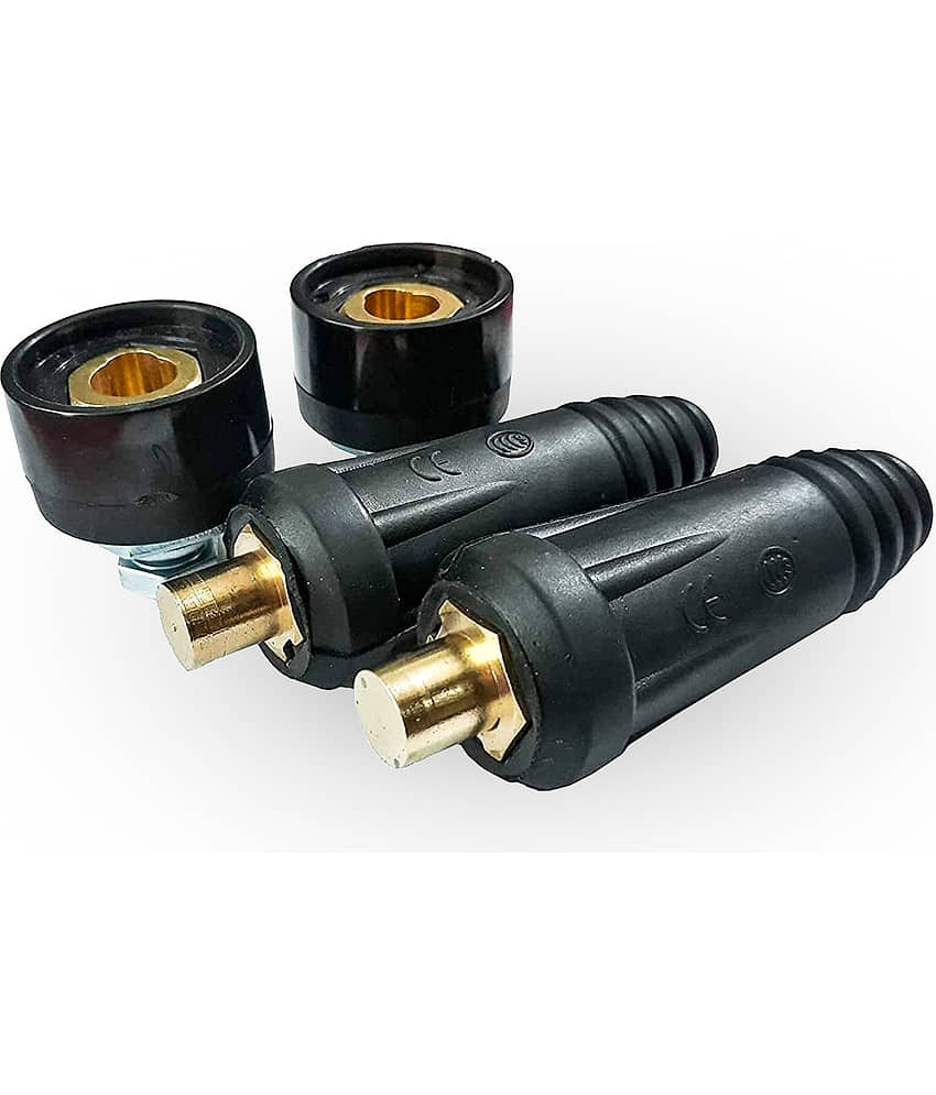 Laxmi Welding Cable Joint Quick Connectors (Size : 35-50, Male & Female) Plug Adapter and Socket for Welding Machine (2 Pieces of Male & 2 Pieces of Female connector) view 2