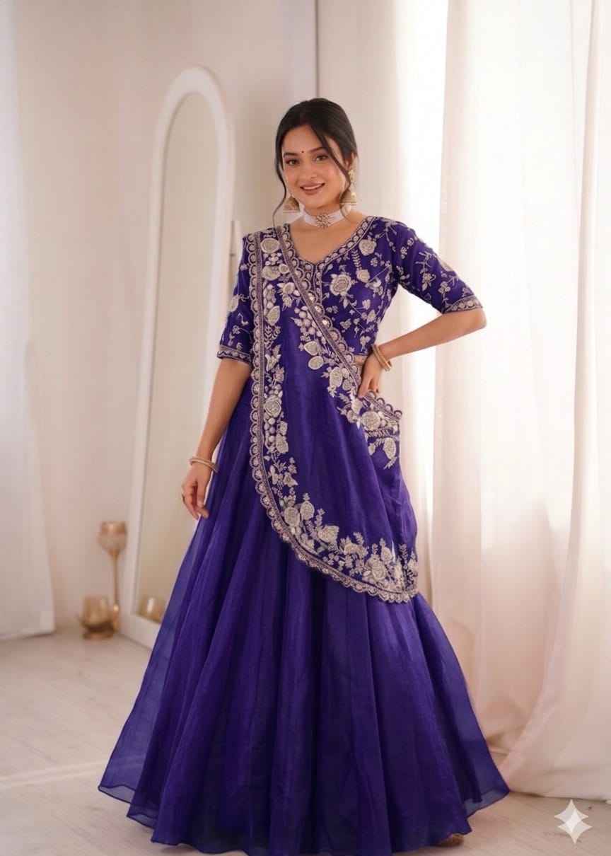 Embroidered Lehenga Choli Set view 2