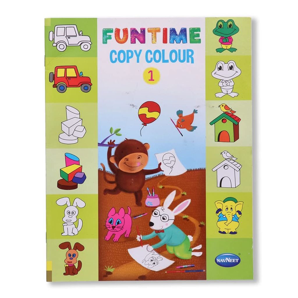 Navneet Funtime copy colour Book series set of 4 books colouring book with beautiful illustrations for kids [Paperback] Navneet Education Limited view 2