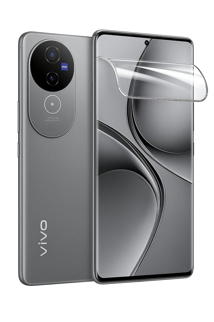 SKINOVITA Vivo Front Glossy Screen Protector | Crystal Clear HD Protection with Smooth Touch & Full Screen Coverage view 2