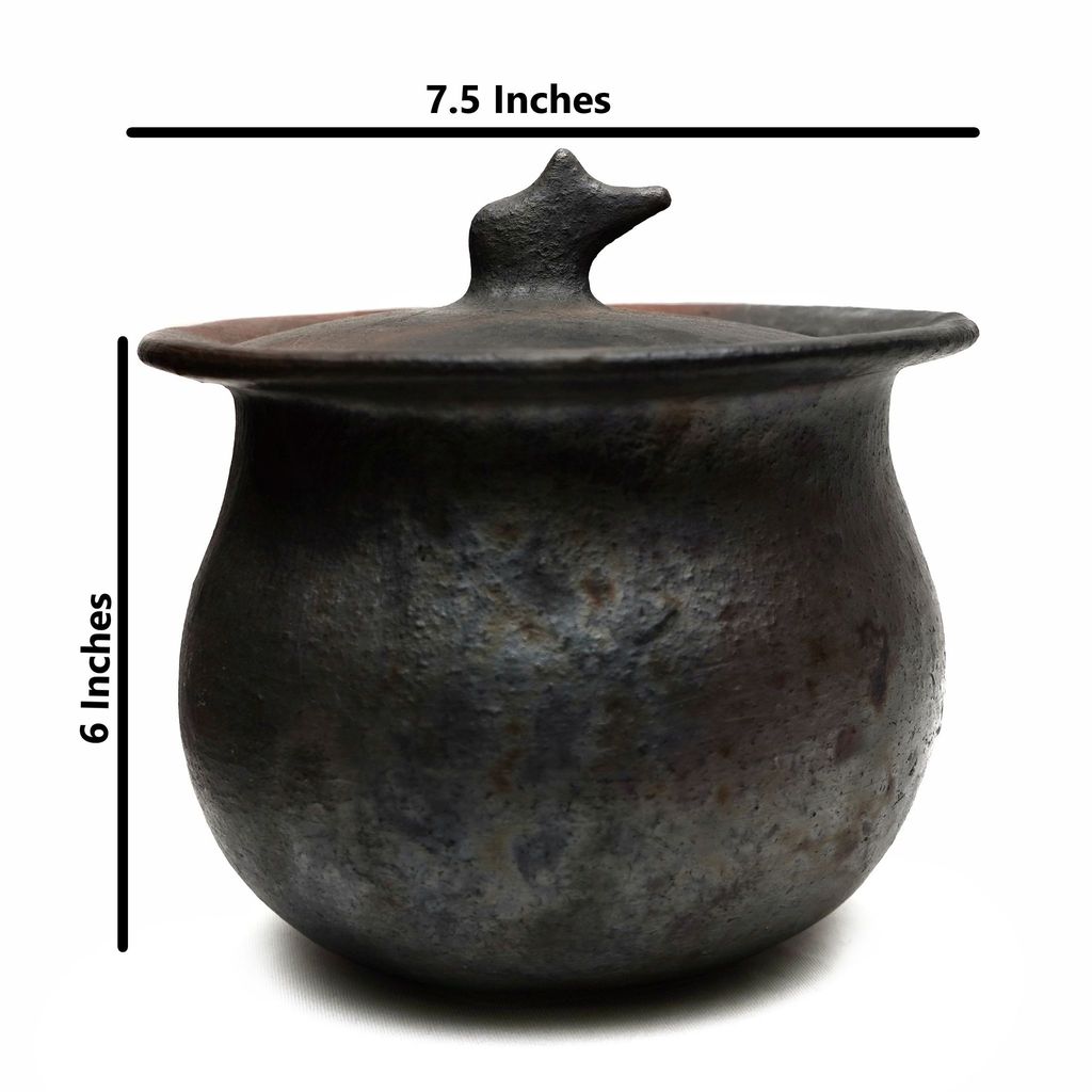 Longpi Black Stone Pottery Hamlei Wasiva Medium (1SPTUTIKA00166) view 2