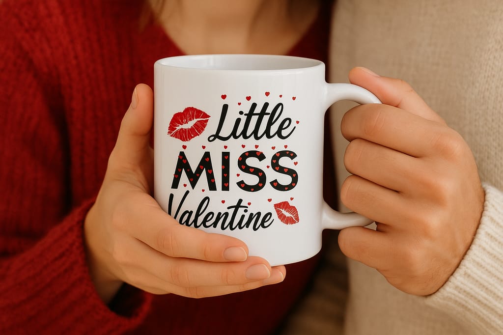 Little Miss Valentine Mug - Perfect Valentine's Day Gift view 2