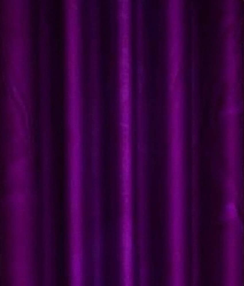 N2C Home Solid Semi-Transparent Eyelet Curtain 5 ft ( Pack of 4 ) - Purple view 2