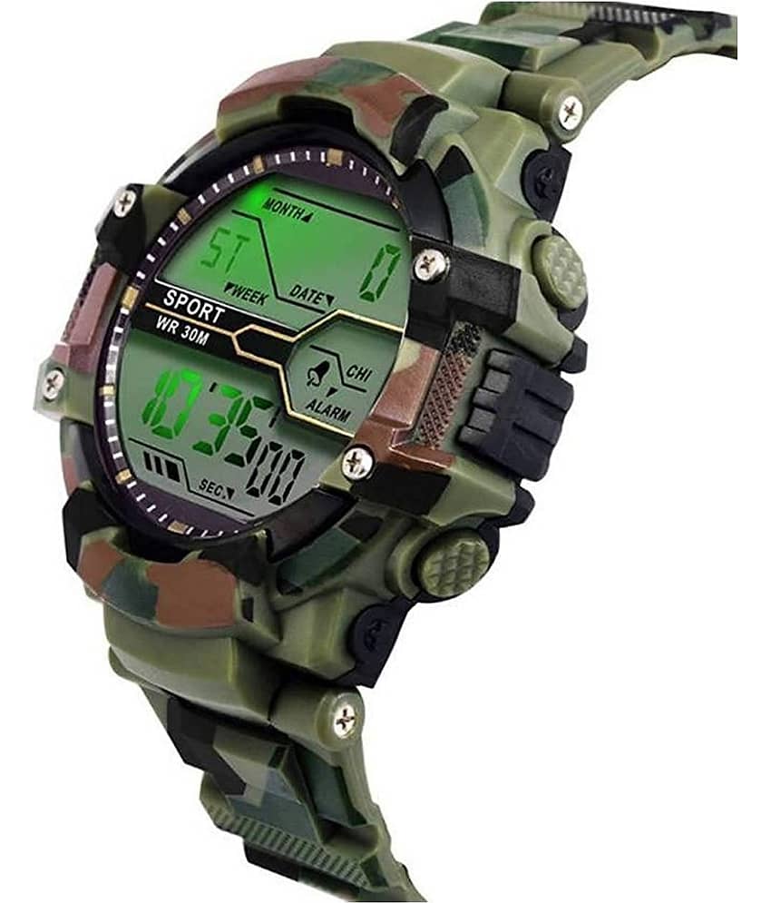 Harbor Multicolor Resin Digital Men's Watch