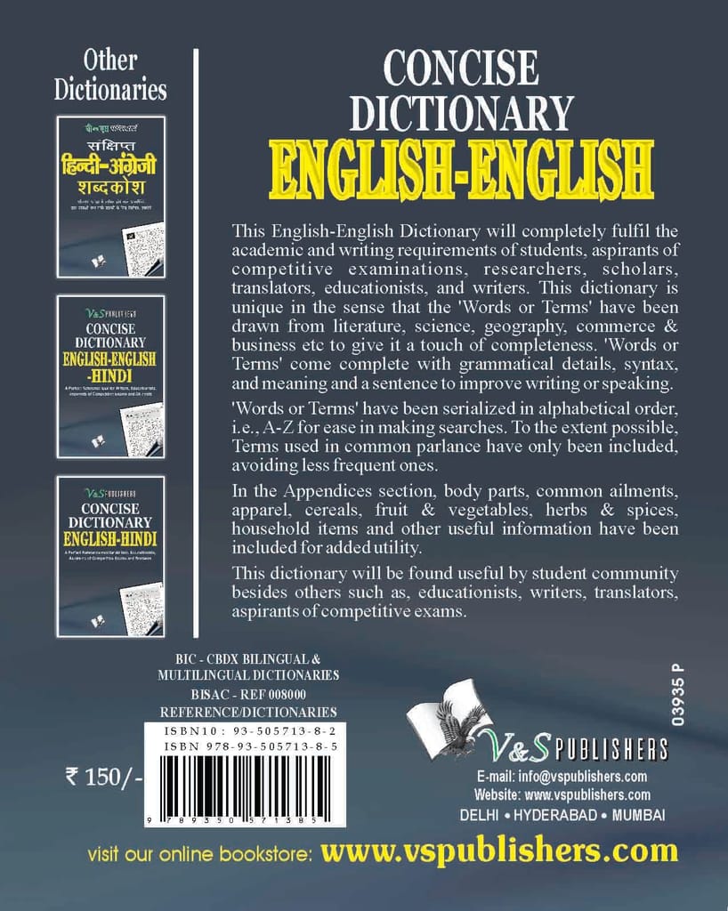 Concise English - English Dictionary (Pocket Size) view 2