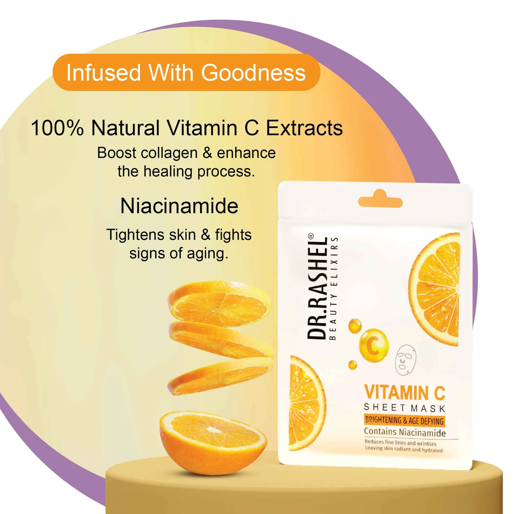 Vitamin C Sheet Mask with Serum Pack of 2 view 2