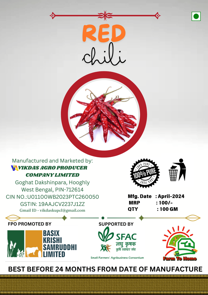 Red Chilli / 100gm view 2