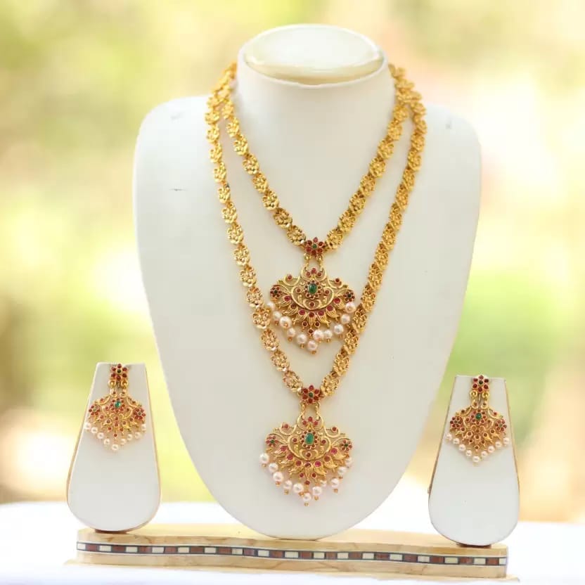 Swarajshop Alloy Gold-plated Gold Jewel Set (Pack of 1) view 2