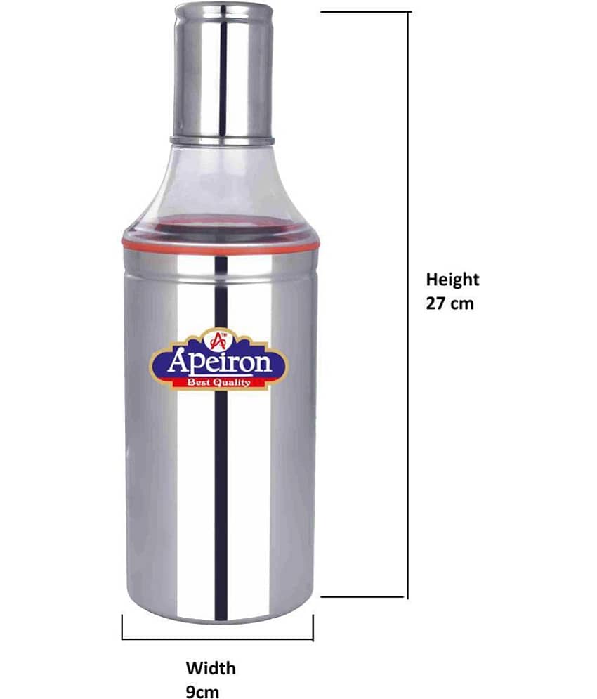 APEIRON - Steel Silver Water Container ( Set of 2 - 1000 ) view 2