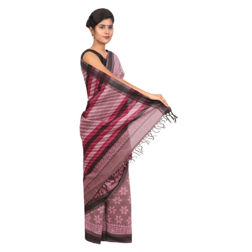 HANDLOOM KOSA SAREE WITH BLOUSE (SKU - 1ST501251219 SAREE- 169) view 2