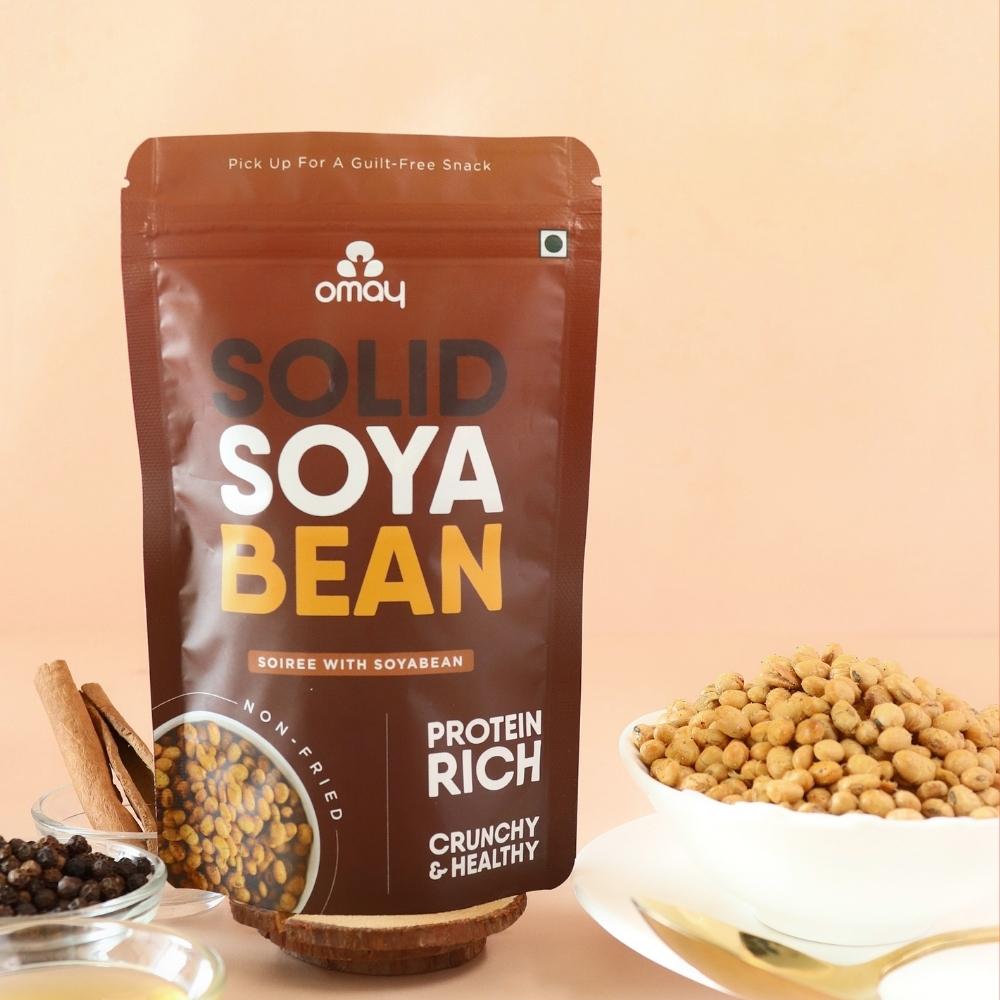 Omay Foods Roasted Soyabean, 70 gm (5 Pcs) view 2