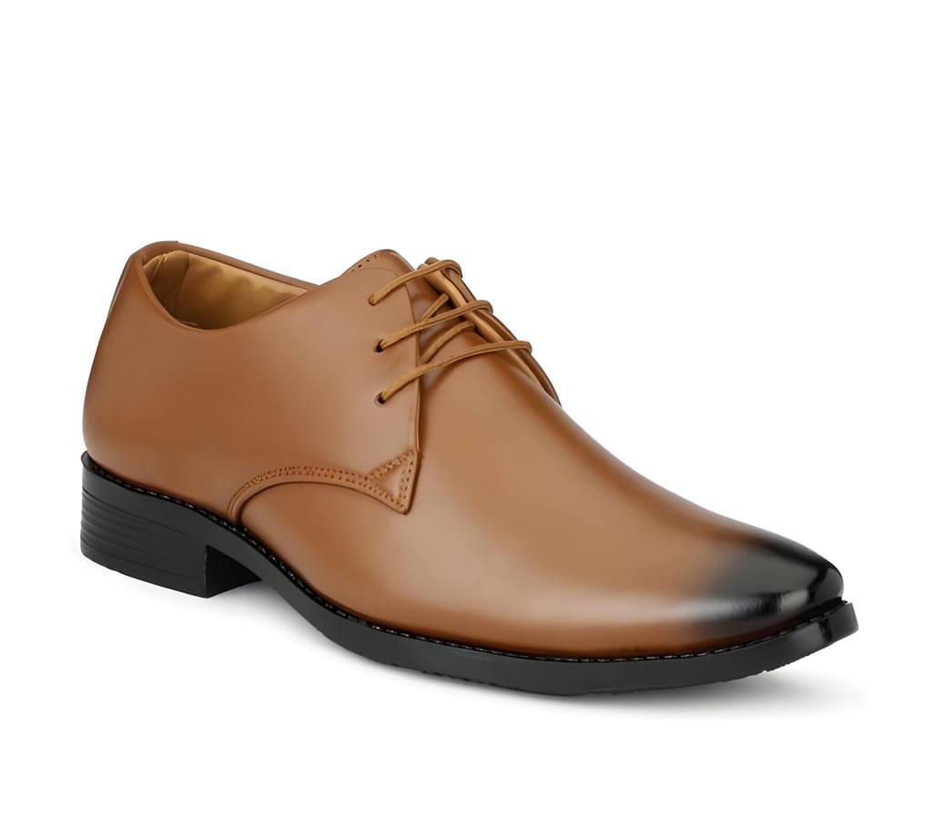 WUGO::Latest Fabulous Men Formal Shoes|Tan Derby Shoes|Office Shoes For Men's & Boys (Free Home Delivery) view 2