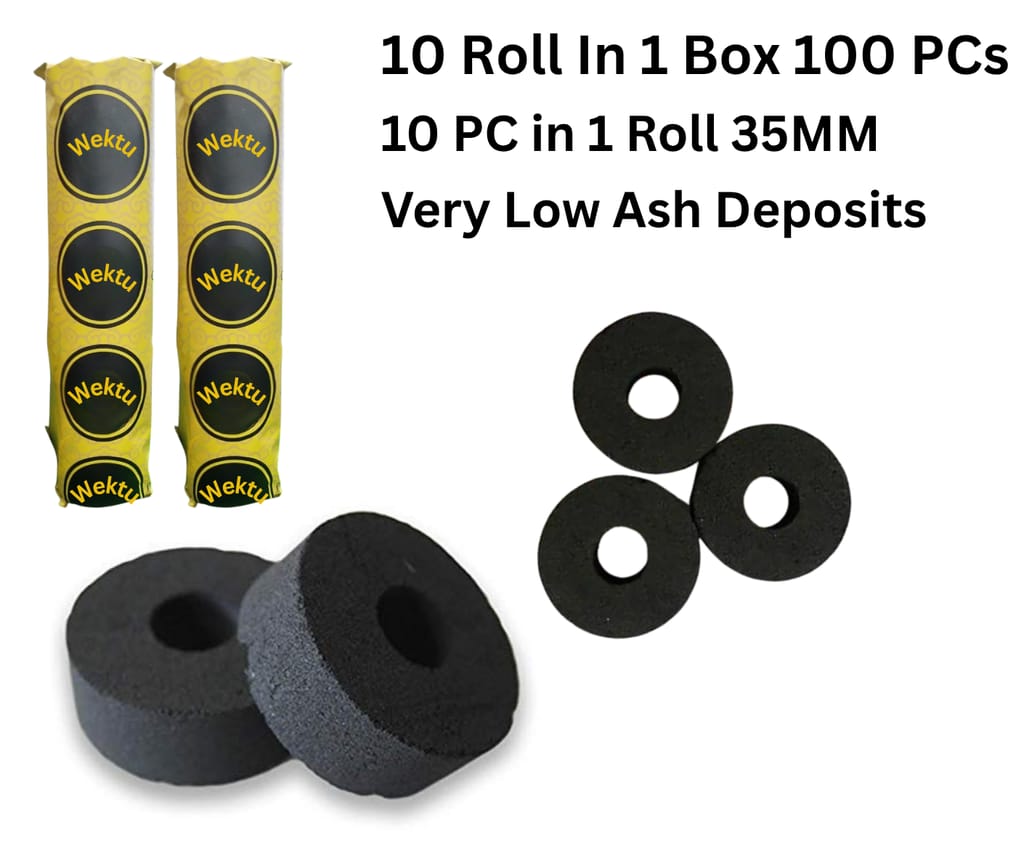 WEKTU Quick Lightning Charcoal/Hookah/Low Ash/Pack Of 10Roll/1 view 2
