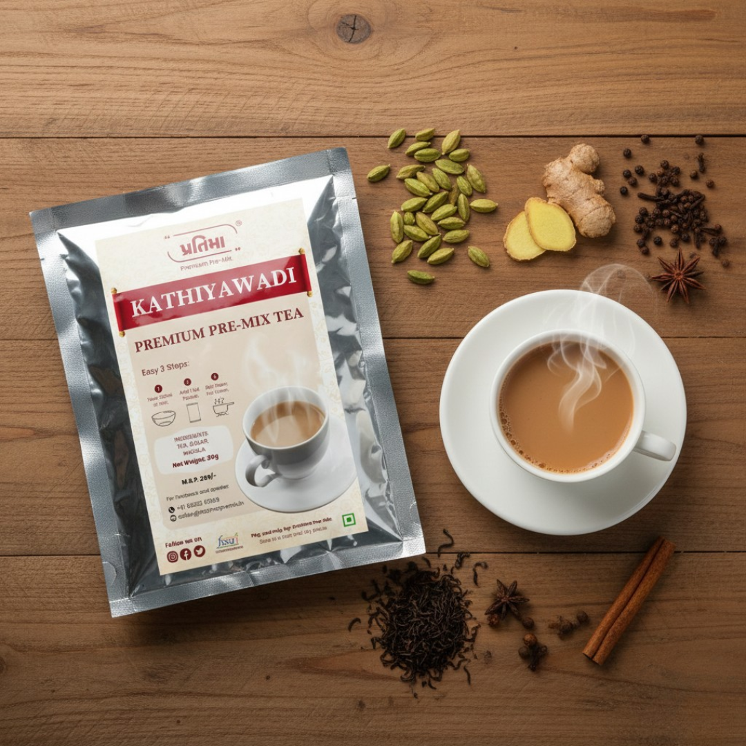 Kathiyawadi Premium Tea Pre-Mix – For 250ml Milk view 2