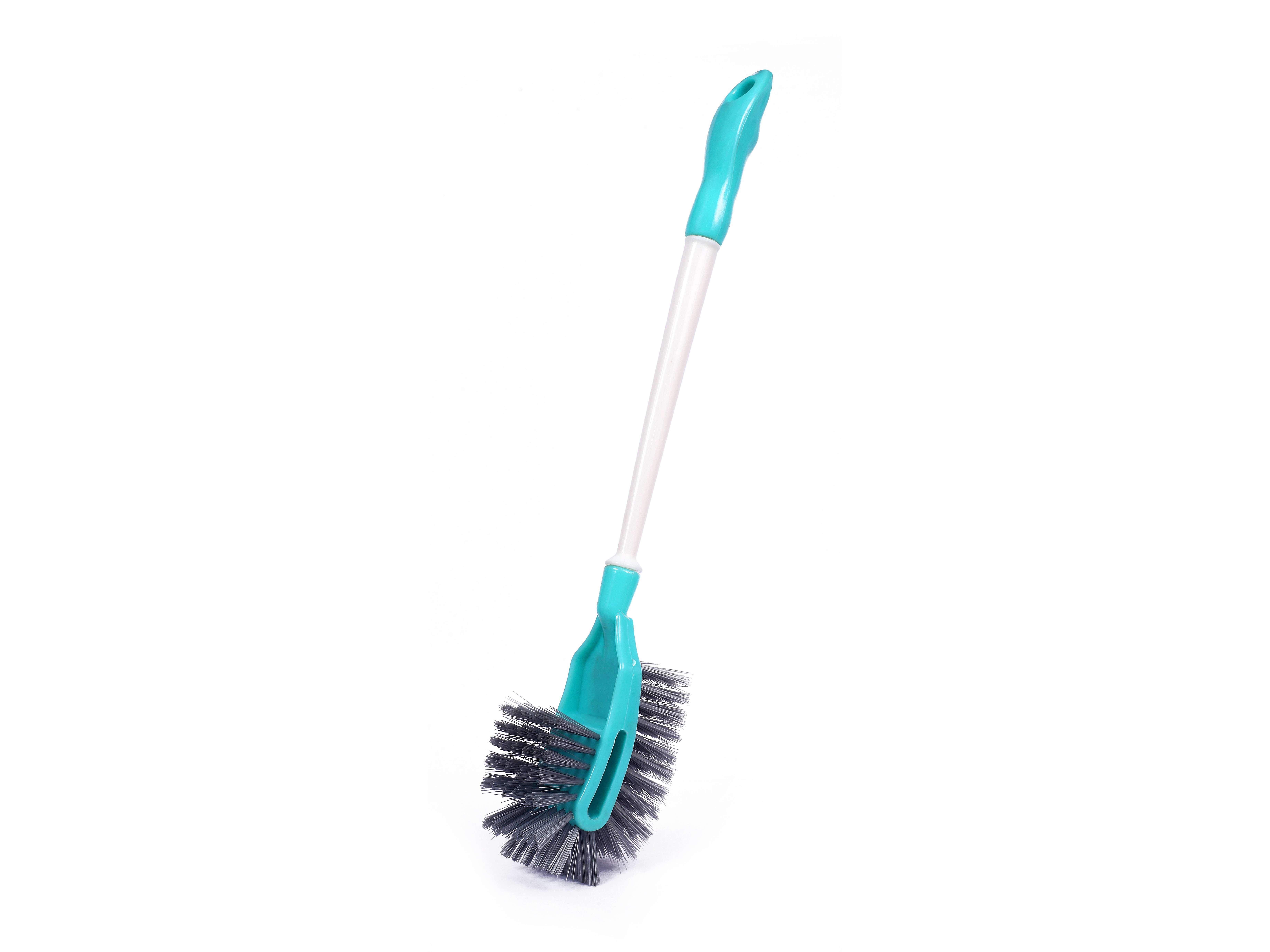 Double Hockey Toilet Brush with Stylish Stand Set - Ultimate Bathroom Cleaning Solution! view 2