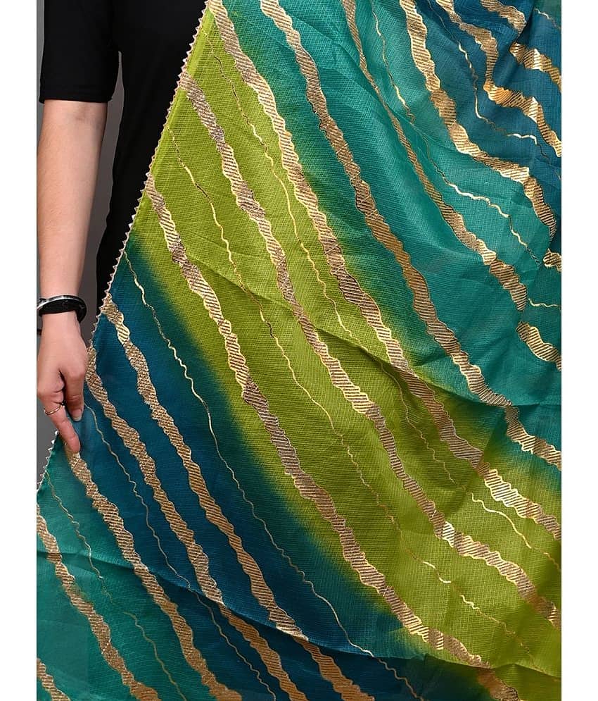 Apratim Multicolor Cotton Blend Women's Dupatta - ( Pack of 1 ) view 2