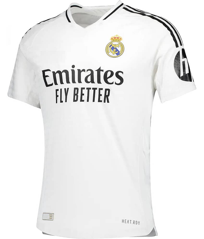 REAL MADRID HOME JERSEY & SHORTS FOR MEN & WOMEN 2024/25 view 2