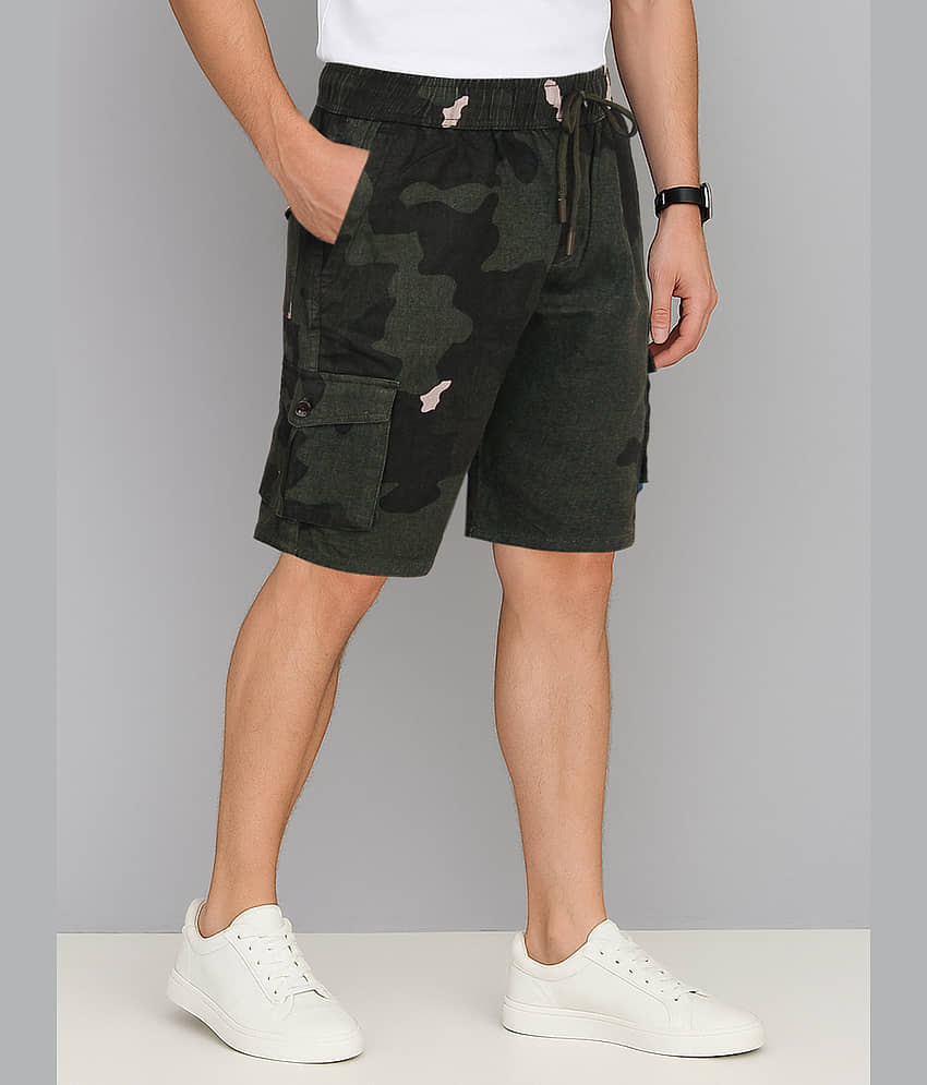plounge Multi Cotton Blend Men's Shorts ( Pack of 1 ) view 2