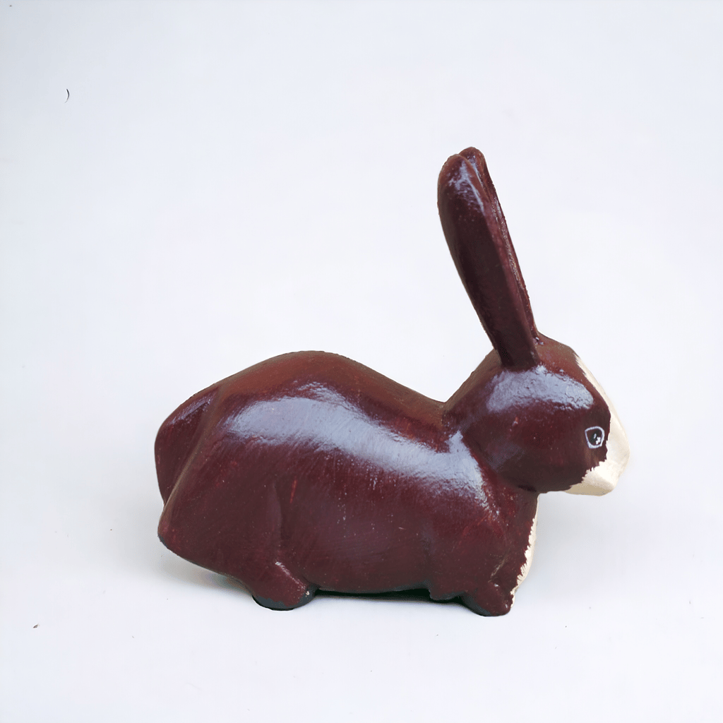 Wooden hand painted Rabbit 🐇 pair of 2 (pcs) /home decor/ children's play item/ home decorations view 2