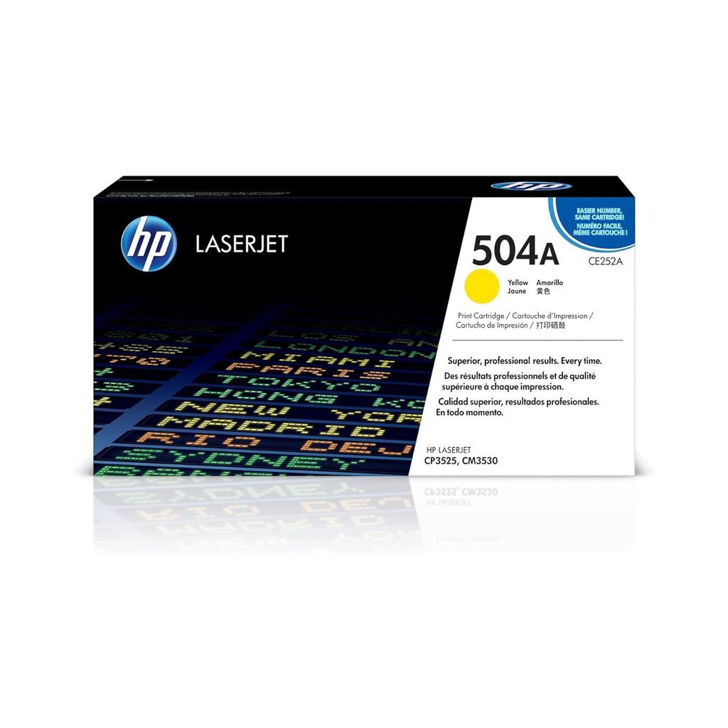 HP 504A Yellow Original LaserJet Toner Cartridge (CE252A) view 2