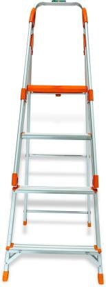 Liberti Light Weight Aluminium 3 Step Plus Platform Ladder with Handrail view 2