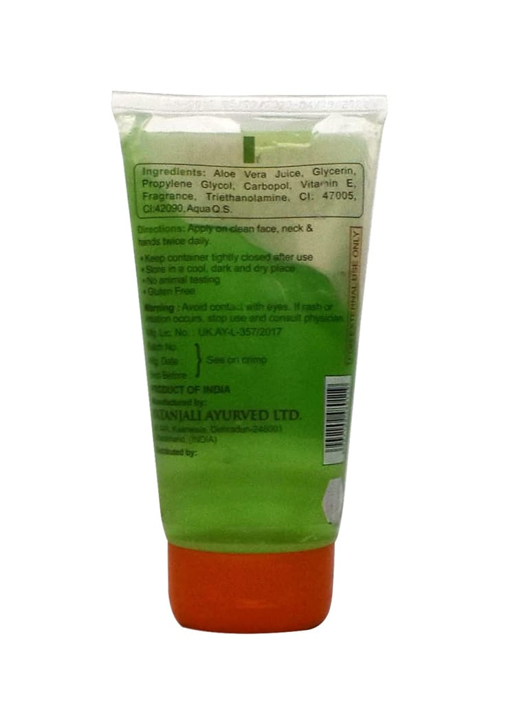 Patanjali Saundarya Aloe Vera Gel with kesar chandan, 150 ml view 2