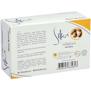 Silka Shea Butter Whitening Face & Body Soap - Pack Of 2 (135g) view 2