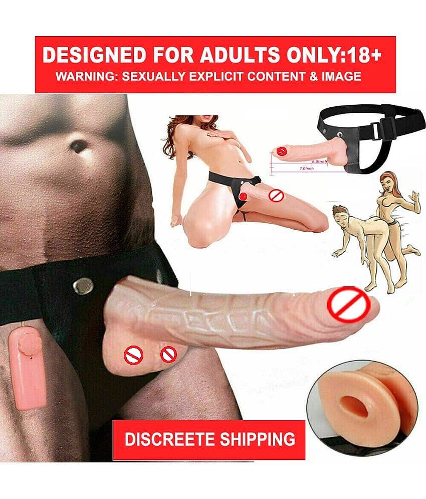 kamahouse 7 inch Big Hollow Strap On Dildo with Vibration and belt Female Sex Toykamahouse 7 inch Big Hollow Strap On Dildo with Vibration and belt Female Sex Toy